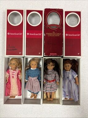American Girl Doll minis lot Felicity, Samantha, Kirsten, Elizabeth
